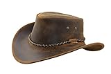 Black Jungle Kimbolton Lederhut, Westernhut, Australienhut, Cowboyhut...