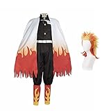 Bokerom Anime Cosplay Demon Slayer Kostüm für Rengoku Kyoujurou...