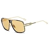 kimorn Sonnenbrille für Herren Retro Goggle Metallrahmen Classic...