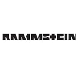 Rammstein Aufkleber 100mm schwarz, Offizielles Band Merchandise...