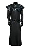 NUWIND Plague Doktor Pest Arzt Kostüm Mittelalter Steampunk Schwarz...