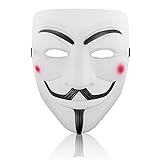 HADSOMUN Guy Fawkes Masken Halloween Maske Hacker Masken - V für...