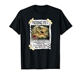 Jurassic Park Missing Pet T-Rex Poster Humor T-Shirt