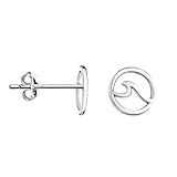 SOFIA MILANI - Damen Ohrringe 925 Silber - Welle Ohrstecker - 20918