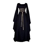 Halloween Kostüm Damen Gruselig Sexy Lange Mittelalter Kleid Cosplay...
