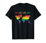 Bunte Welt Regenbogen Liebe Schwul LGBT Gleichheit Geschenk T-Shirt