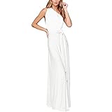 Damen Multiway Lange Abendkleid Hochzeit Brautjungfernkleid Bodenlang...