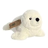 Aurora World Aurora, 35014, Eco Nation, Robbe, 30cm, Plüschtier,Weiß