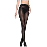 Damen Control Top Strumpfhosen mit Run Light Support Legs Transparente...