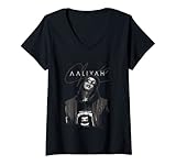 Damen Aaliyah Tonale Bearbeitung T-Shirt mit V-Ausschnitt