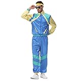 Herren 80er 70er Jahre Outfit Trainingsanzug Jogginganzug...
