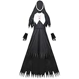 PRETYZOOM Horror Halloween Nonne Kostüm Gruselige Kleidung Scary...