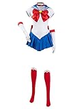Sailor Moon Cosplay Kostüm Tsukino Usagi Kleid Outfit Komplettes Set...