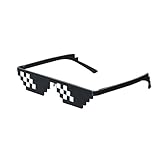 Lorigun Thug Life Sonnenbrillen pixelig Mosaik Brille Party Brille MLG...