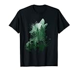 Tiermotiv Silhouette | Naturliebhaber | Wolfsilhouette Wolf T-Shirt