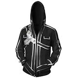 LHHZDH Anime SAO Sword Art Online Cosplay Kirito Yūki Asuna Hoodie...