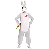Amscan - Erwachsenenkostüm Bugs Bunny, Maske, Overall, Hase, Tier,...