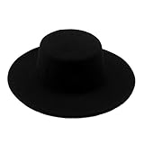 Mode-Klassiker-Unisex-Wollmischung-Fedora-Hut-breiter...