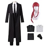 YEAJION Makima Cosplay Kostüm mit Perücke Anime Chainsaw Man Cosplay...