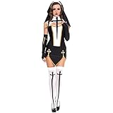 DAGESVGI Sexy Nonne Kostüm Halloween Kirche Religiöses Cosplay...