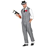 Widmann - Kostüm Gangster, Weste und Hose, Verbrecher, Mafia Boss,...