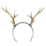 Boland 50025 - Tiara Geweih, Haarreif, schwarz-gold, für Erwachsene,...