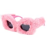 FEISEDY Plüsch Brille Damen Cat Eye 90er Jahre Punk Lustige...