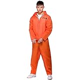 Herren Kostüm Sträfling - Orange - XS