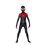 Kinder Spiderman Bodysuit Miles Morales Maske Halloween Cosplay...