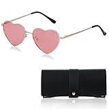 Sonnenbrille Damen,Polarisierte Herzform Sonnenbrille für...