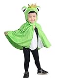 Frosch-König Kostüm, F147 Gr. 92-110 als Umhang für Klein-Kinder...