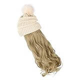 Lurrose Beanie Haarperücke Hüte Haarperücke Beanie mit Perücke...