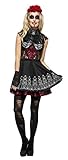 Halloween! Smiffys Fever Tag der Toten Kostüm, mit Kleid, befestigtem...