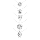 Finrezio 5 Stücke Transparente Nylon Choker Halskette Solitaire...