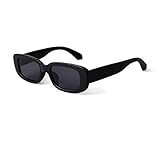 YOJUED Vintage rechteckige Sonnenbrille für Damen und Herren,...