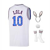 Herren Basketball Trikot Lola #10 Bugs #1 Space Movie Trikot 90er Hip...