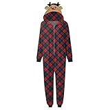 Weihnachten Pyjama Set Familien Damen Herren Kinder Jumpsuit Kuschelig...