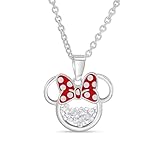 Disney geburtsstein damen und mädchenschmuck minnie mouse silber...