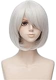 Cosplay Spiel Cosplay Perücke NieR: Automata 2B Silber und Weiß...