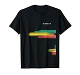 Bob Marley Offizielle Rasta Splatter Stripes T-Shirt