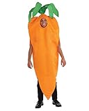 Horror-Shop Knackiges Oranges Karotten Unisex Kostüm für Gruppen am...