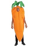 Horror-Shop Knackiges Oranges Karotten Unisex Kostüm für Gruppen am...
