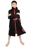 CoolChange Akatsuki Mantel für Kinder | Itachi Cosplay Kostüm |...