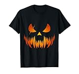 Grusel Kürbis Maske Halloween T-Shirt