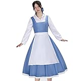 LIKUNGOU Belle Princess Dress Up für Damen Beauty Kostüm Maid Outfit...