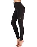 Nuofengkudu Damen High Waist Sporthose Leggings mit Taschen...