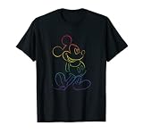 Disney Mickey Mouse Standing Pride Outline T-Shirt
