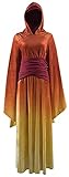 Faonny Wars Padme Amidala Kostüm Kleid mit Kapuze Halloween Cosplay...