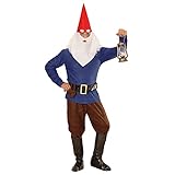 Widmann - Kostüm Blauer Zwerg, Wichtel, Gartenzwerg, Gnome,...