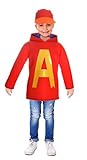 Ciao 11288.6-8 Alvin And The Chipmunks Disguise, Unisex Children, Red,...